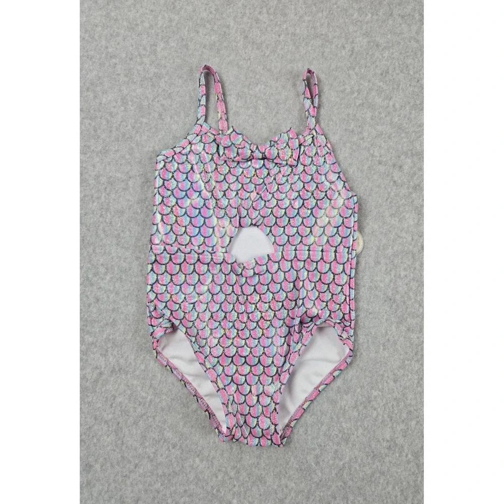 Koala Kids Girls 12-18 Months 1 Piece Bathing Suit Swimming‎ Mermaid Print NEW
